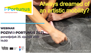 WEBINAR: i-Portunus - mobilnost umjetnika i kulturnih profesionalaca u 2021.