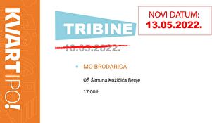 KVARTipo: Novi termin tribine za MO Brodarica – 13.05.!
