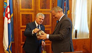 Veleposlanik Republike Litve,  Nj. E. g. Eduardas Borisovas u nastupnom posjetu gradonačelniku Zadra 