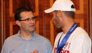 Svečani doček i prijem Šime i Mihovila Fantele