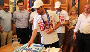 Svečani doček i prijem Šime i Mihovila Fantele