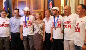 Svečani doček i prijem Šime i Mihovila Fantele