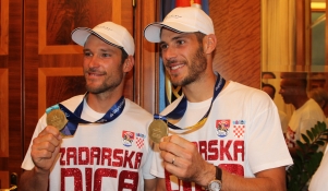 Svečani doček i prijem Šime i Mihovila Fantele