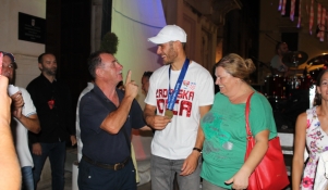 Svečani doček i prijem Šime i Mihovila Fantele