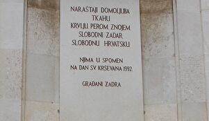 Predstavnici Grada Zadra položili lovorov vijenac 