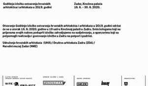 Otvorenje Godišnje izložbe hrvatskih arhitektica i arhitekata u 2019. godini 