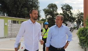 Gradonačelnik Dukić i suradnici obišli gradilišta EU projekata