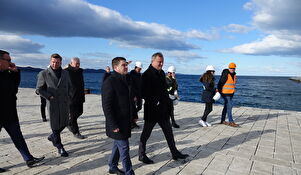 Ministar prometa, mora i infrastrukture Oleg Butković obišao radove na Obali Kralja Petra Krešimira IV 