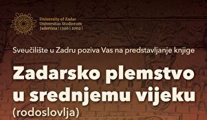 Predstavljanje knjige „Zadarsko plemstvo u srednjemu vijeku (rodoslovlja)"