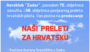 "Naši preleti za Hrvatsku" I Predavanje