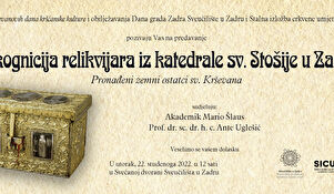 "Rekognicija relikvijara iz katedrale sv. Stošije u Zadru – pronađeni zemni ostatci sv. Krševana" I Predavanje