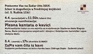 Otvorena manifestacija "Zadar čita" ispirirana kavom