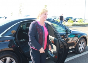 Predsjednica RH položila kamen temeljac za izgradnju zgrade putničkog terminala u Gaženici