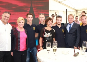 Predsjednica RH položila kamen temeljac za izgradnju zgrade putničkog terminala u Gaženici