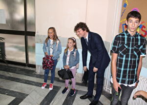 Ministar obrazovanja provoga dana nastavne godine u OŠ "Petar Preradović"