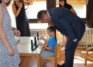 Gradonačelk Branko Dukić u DV "Latica"