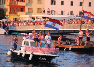 Spektakularan zadarski doček zadarskih Vatrenih 