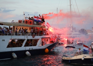Spektakularan zadarski doček zadarskih Vatrenih 
