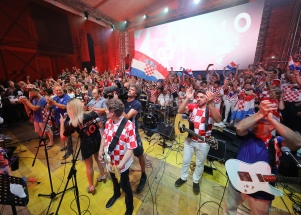 Spektakularan zadarski doček zadarskih Vatrenih 