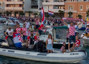 Spektakularan zadarski doček zadarskih Vatrenih 2.dio