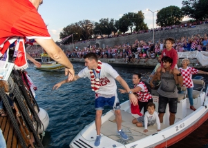 Spektakularan zadarski doček zadarskih Vatrenih 2.dio