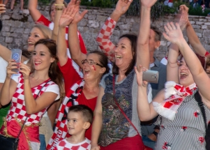 Spektakularan zadarski doček zadarskih Vatrenih 2.dio