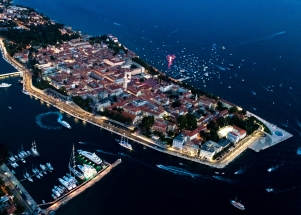 Doček zadarskih Vatrenih - pogled iz zraka