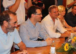 Svečani doček i prijem Šime i Mihovila Fantele