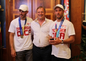 Svečani doček i prijem Šime i Mihovila Fantele