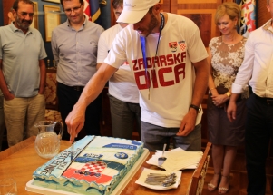 Svečani doček i prijem Šime i Mihovila Fantele