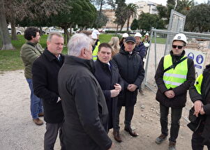 Obilazak Obale kralja Petra Krešimira IV: gradonačelnik Dukić, ministar Butković i župan Longin 