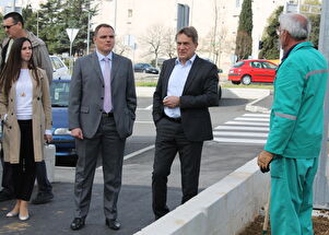 Radni obilazak gradilišta - gradonačelnik i pročelnici