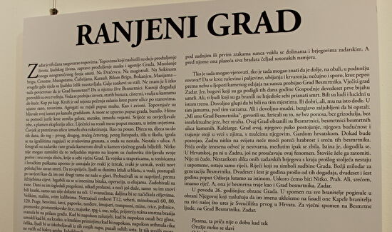 Dokumentarni i umjetnički prikazi Zadra s početka listopada 1991. godine.