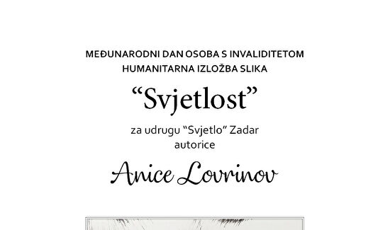 Humanitarna izložba slika "Svjetlost" 