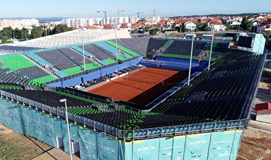 Stadion za humanitarni teniski spektakl Adria Tour na Višnjiku