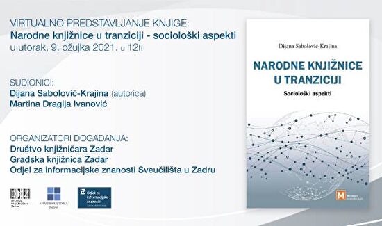 Predstavljanje knjige "Narodne knjižnice u tranziciji - sociološki aspekti"