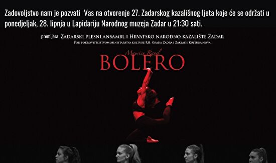 Predstava BOLERO I 27. Zadarsko kazališno ljeto