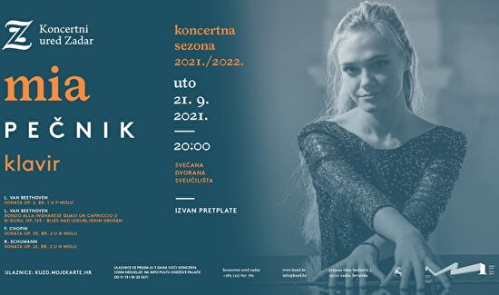 Koncert I Mia Pečnik, klavir