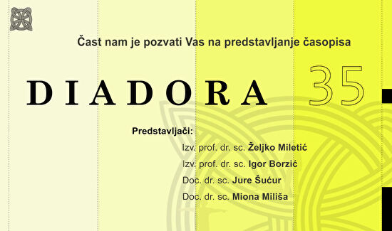 Predstavljanje časopisa „Diadora 35“