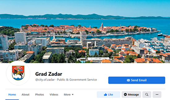 Pokrenuta Facebook stranica Grada Zadra