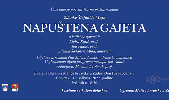 Prikaz romana I "Napuštena gajeta"