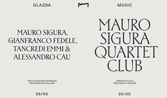 Koncert I Mauro Sigura Quartet feat. Luca Aquino