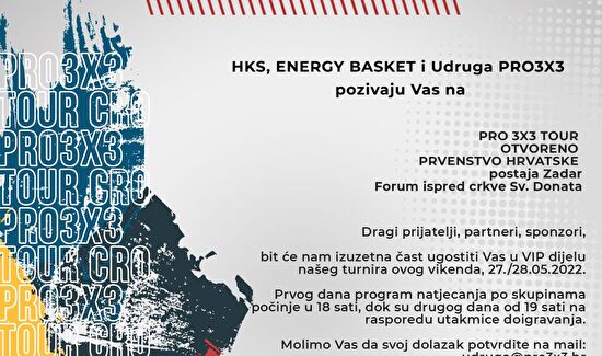 Otvoreno prvenstvo Hrvatske u 3x3 košarci