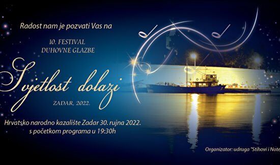  "Svjetlost dolazi" Zadar 2022.