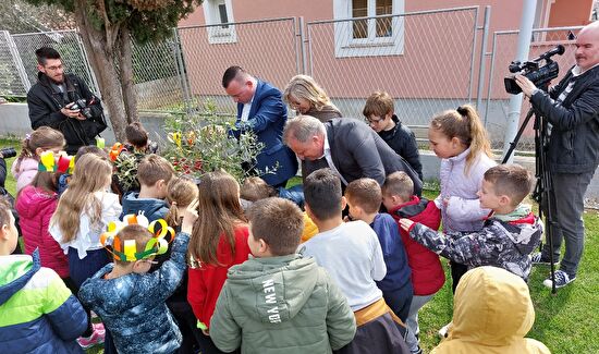 Kišni vrtovi u područnoj školi Ploča