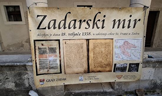 667. obljetnica potpisivanja Zadarskog mira, samostan sv. Frane u Zadru