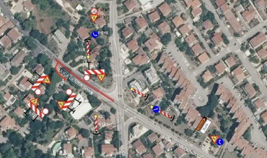 Privremena regulacija prometa u dijelu Ulice Denisa Špike, radovi do lipnja 