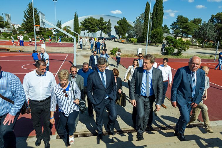 Predsjednik Vlade RH Andrej Plenković obišao ŠC "Višnjik"