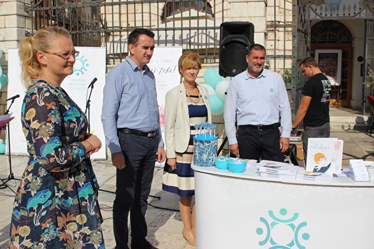 Predstavljanje zaklade Hrvatska za djecu na Narodnom trgu