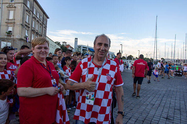 Spektakularan zadarski doček zadarskih Vatrenih 2.dio